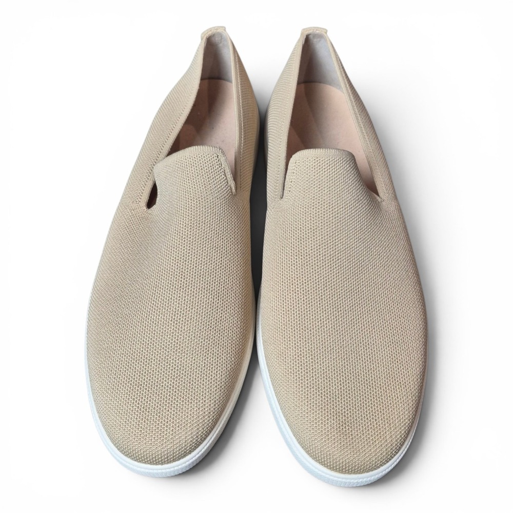 Rothy's The Loafer Men's 14 Beige Knit Slip On Casual Comfort Shoes Washable